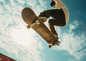 転倒リスクのあるアクションスポーツ